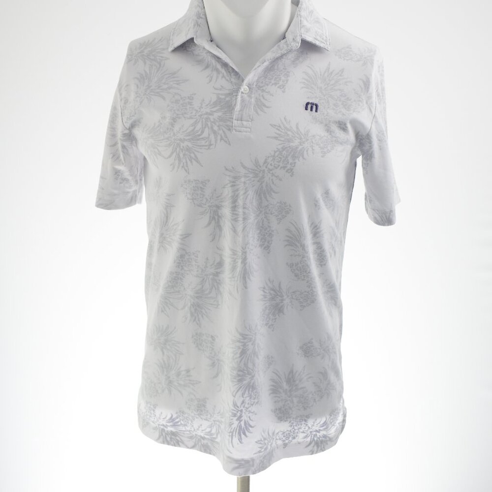 Travis Mathew Golf Polo w/ Pineapple Design - Size Medium